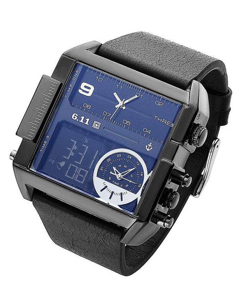 611 date 8145 countdown waterproof backlight luminous double display electronic watch - EsaModa